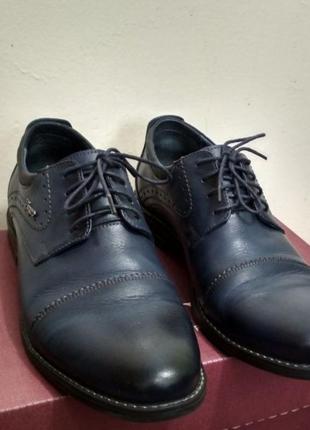 Мужские кожаные туфли vivaro 555/15/4 premium 41 (27 см)