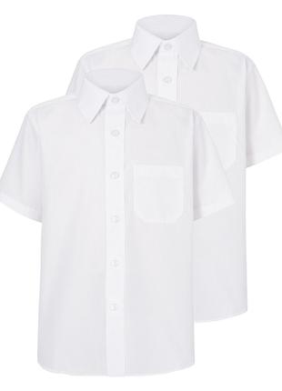 Рубашка школьная с коротким рукавом george. код 180902