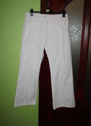 Нежнорозовые женские хлопковые брюки, наш 50 размер от tcm tch...