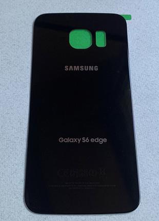 Задняя крышка для Galaxy S6 Edge Black Sapphire чёрного цвета