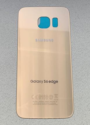 Задняя крышка для Galaxy S6 Edge Gold Platinum золотого цвета