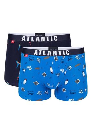 Комплект чоловічих бавовняних трусів різних кольорів atlantic ...