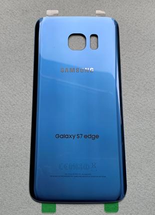 Задняя крышка для Galaxy S7 Edge Blue синего цвета