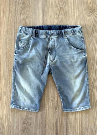 Мужские стрейчевые джинсовые шорты diesel