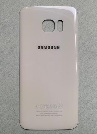 Задняя крышка для Galaxy S7 Edge White белого цвета