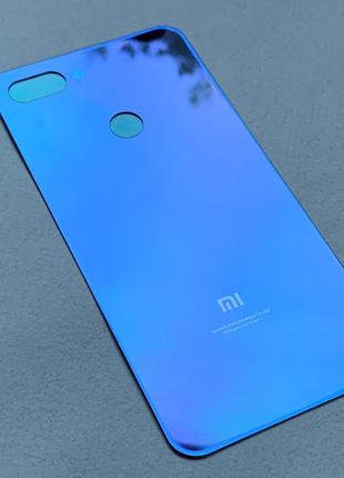 Задняя крышка для Xiaomi Mi 8 Lite Blue на замену синяя