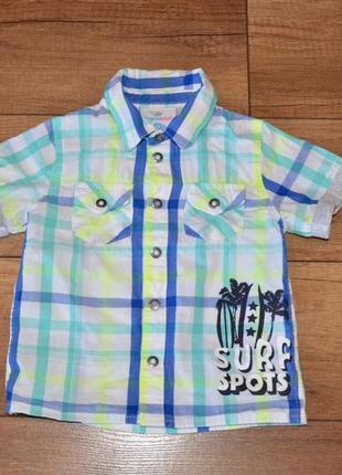 Сорочка, сорочка літня хлопчику topomini, на 1-2 роки, 80-92 см