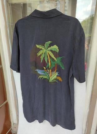 Рубашка - " гавайка " с пальмами