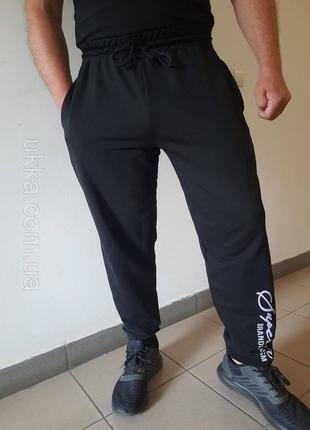 Спортивные штаны мужские хлопок Узбекистан 52,54рр черные