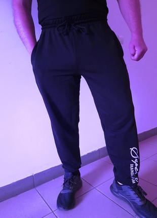 Спортивные штаны мужские хлопок Узбекистан 46-54рр темно-синие