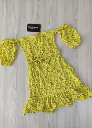 Жовта сукня у квітковий принт "oh polly"