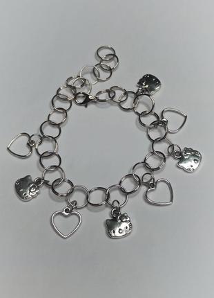 Браслет hello kitty x hearts хелло китти хело кити хелоу кітті...