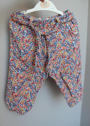 Стильні літні джинси zara в квітковий принт