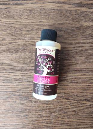 Очищающее средство для лица черное мыло dr. woods black soap f...
