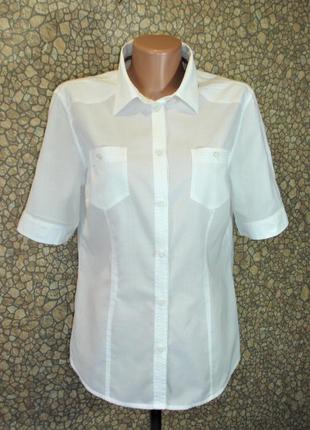 Белая рубашка с карманами  "s.oliver" 46-48 р