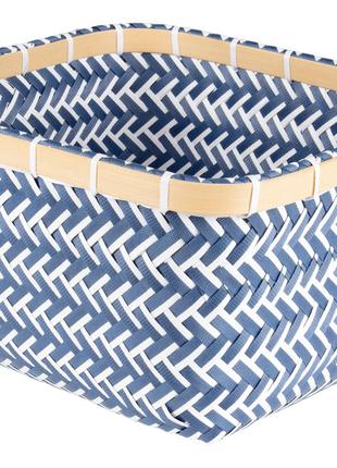 Плетений кошик з бамбуковою окантовкою Aquapur для білизни