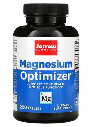 Магній, В6, калій, Magnesium Optimizer, 200 таблеток. Jarrow F...