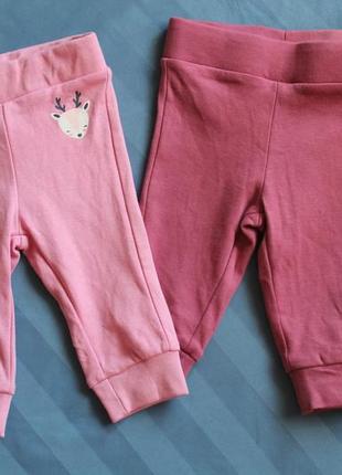 Набір штанів, лосіни для дівчинки, легінси, ніжно рожеві штани...