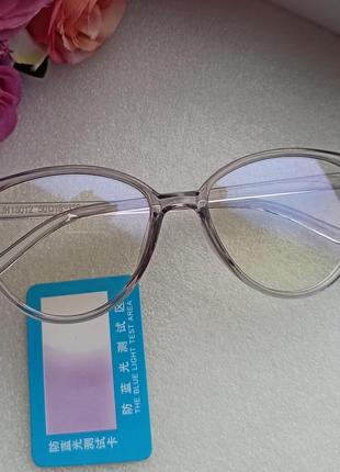 Нові легкі комп'ютерні/ сонцезахисні окуляри очки лисички blue...