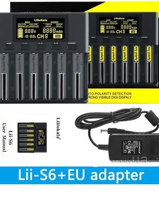 LiitoKala Lii-S6 — Універсальний зарядний пристрій для АА, ААА...