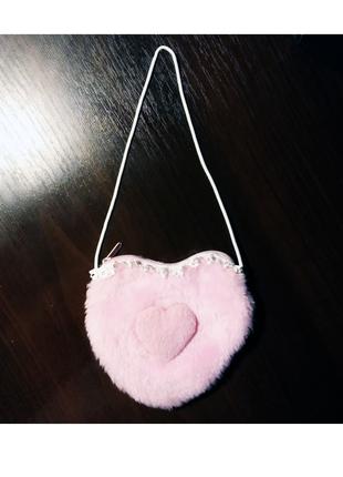 Детская сумка (косметичка) Сердечко 11х13 см