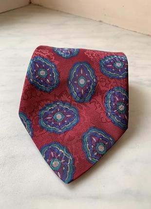 Вінтажна краватка paco rabanne рожевий голубий