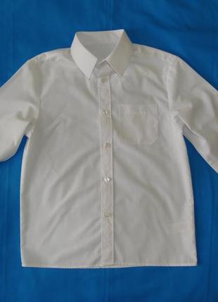 Белая рубашка на 9-10 лет