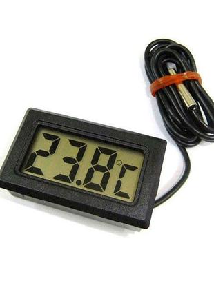 Цифровой термометр с выносным датчиком 48x28.6x15 мм, электрон...
