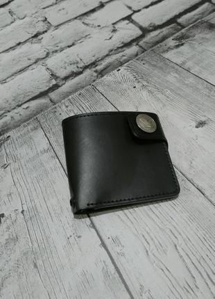 Чоловічий шкіряний гаманець ручної роботи зі шкіри бутеро.