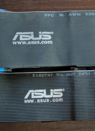 Пара новых шлейфов для материнской платы, Asus IDE и FDD черные.