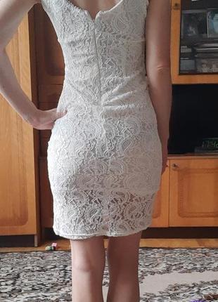 Белое ажурное платье 👗