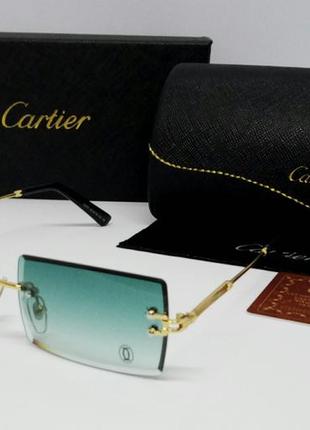 Cartier модные солнцезащитные очки унисекс бирюзовый градиент ...