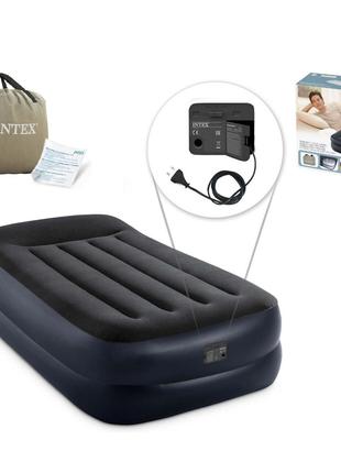 Надувной кровать-матрас «Intex со встроенным электрическим нас...