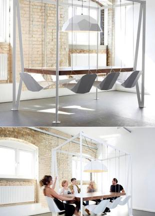 Swing table and chair