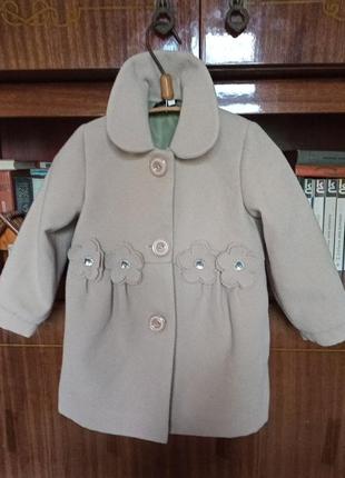 Пальто на дівчинку 2 роки