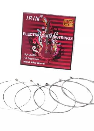 Струны струни Irin НИКЕЛЕВЫЕ для электрогитары електрогитари 0...