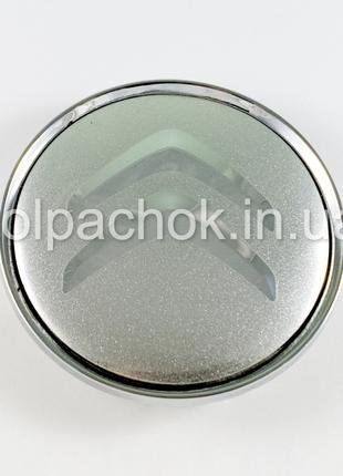 Колпачок на диски Citroen серебро/хром лого (63мм)