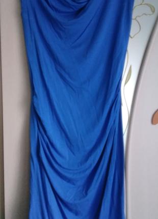 Літнє жіноче плаття світло-синє укр. 44-48, M-XL