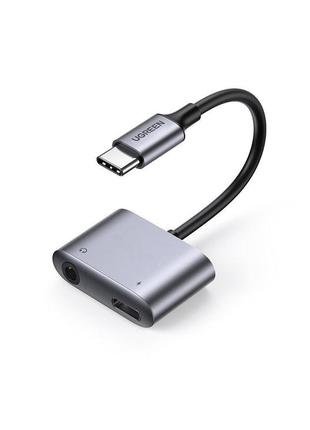 Адаптер-перехідник 2-in-1 USB C to USB C + 3.5 mm Adapter DAC ...