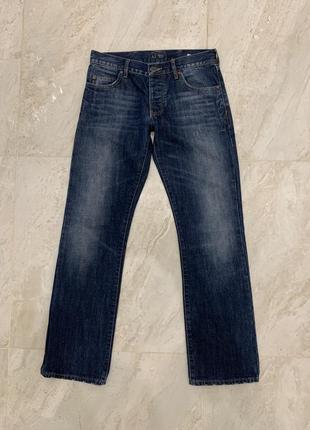 Джинси штани armani jeans сині чоловічі джинсы