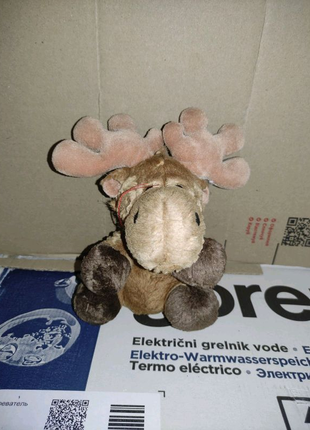 Мягкая игрушка олень оленёнок лось привезён с Европы