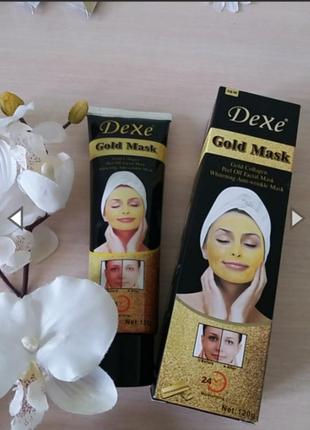 Маска для лица Dexe Gold Mask | Золотая маска для лица