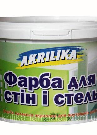 Краска для стен и потолков 14 кг Akrilika