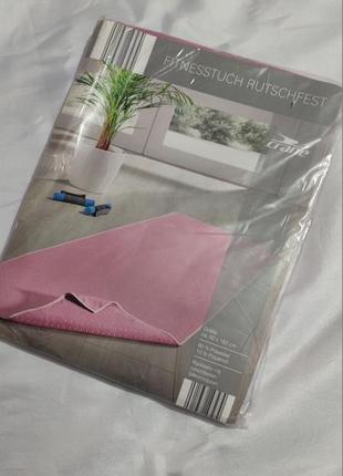 Фітнес килимок crane, рожевий, 60х183 см.
