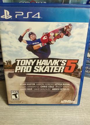 Диск с игрой Tony Hawk's Pro Skater 5 для Playstation 4 (PS4)