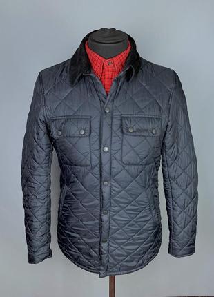 Куртка стьогана barbour akenside чорна класична розмір m оригінал