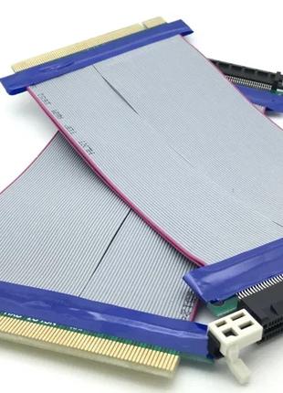 Райзер шлейф гибкий для видеокарты PCI-E 16 -16 переходник удл...
