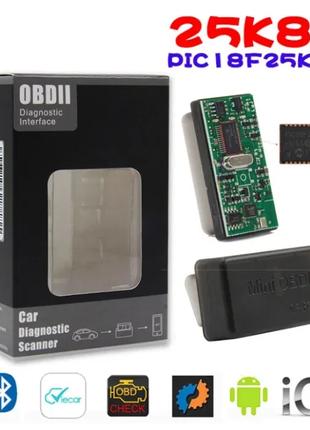 Сканер диагностика OBD2 1.5 блютуз айфон 4.0 PIC18F25K80 IOS/A...