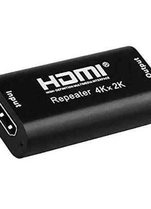 HDMI Repeater 4K 2K подовжувач кабелю хдмі до 40 м репітер сигнал