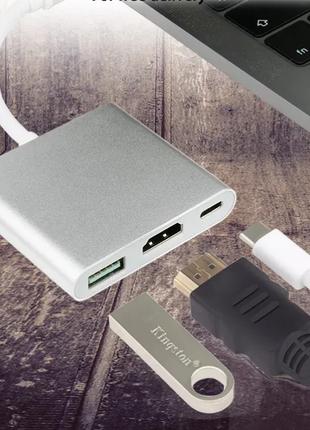 Адаптер 4K USB Type-C 3.1 -> HDMI/ТВ/USB 3.0/USB-C/OTG Multiport